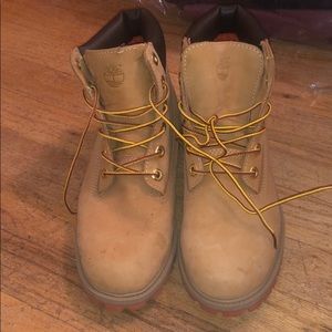 Gently used Timberland work boots